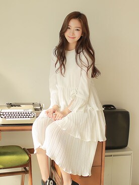 「withipun（ウィズイプン）のアイテム（ワンピース/ドレス）」を使った、WithipunJpさん（レディース・165cm）の冬コーディネート