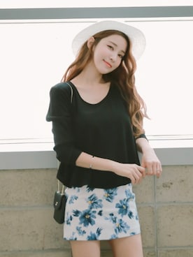 「withipun（ウィズイプン）のアイテム」を使った、WithipunJpさん（レディース・165cm）の夏コーディネート