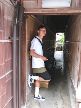 「PrettyNice （プリティナイス）のアイテム（帽子）」を使った、HOHAさん（メンズ・175cm）の秋コーディネート