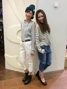 「ペアルック」｜uriさん（レディース・158cm）の冬コーディネート