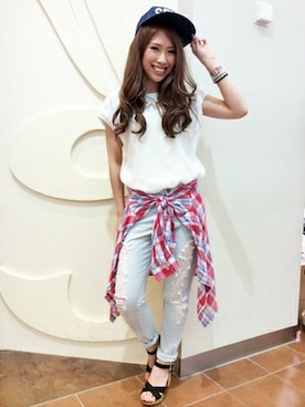 uriさん（レディース・158cm）の夏コーディネート