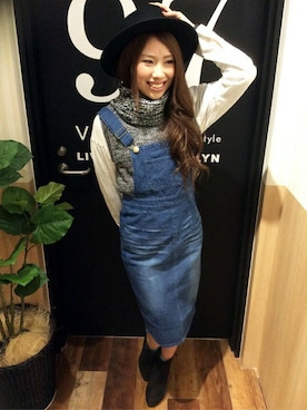 「hat」｜uriさん（レディース・158cm）の冬コーディネート