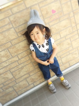 「娘」｜「アイテム（オールインワン・サロペット）」を使った、R♡Rさん（キッズ・90cm）の秋コーディネート