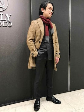 「ONLY（オンリー）のアイテム」を使った、ONLY Think SUIT.さん（メンズ・177cm）の冬コーディネート