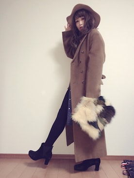 「K.T KIYOKO TAKASE（キヨコタカセ）のアイテム（ジャケット/アウター）」を使った、masyuuuuさん（レディース・154cm）の秋コーディネート