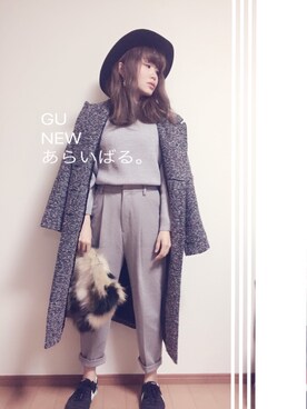 「Jayro（ジャイロ）のアイテム（バッグ）」を使った、masyuuuuさん（レディース・154cm）の冬コーディネート