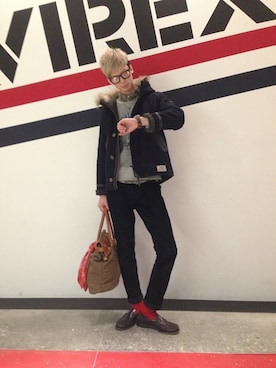 joujiさん（メンズ・184cm）の冬コーディネート