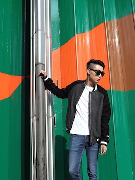 charles lamさん（メンズ・178cm）の冬コーディネート