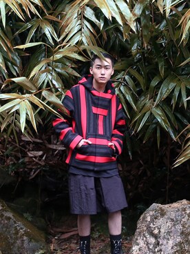 「alexanderwang（アレキサンダーワン）のアイテム（ジャケット/アウター）」を使った、charles lamさん（メンズ・178cm）の秋コーディネート