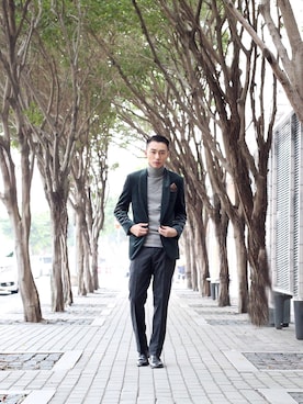 「J.CREW（ジェイクルー）のアイテム（つなぎ/オールインワン）」を使った、charles lamさん（メンズ・178cm）の秋コーディネート
