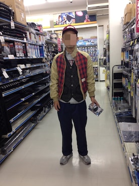 「POINTER（ポインター ）のアイテム（キャップ）」を使った、せいsanさん（メンズ・177cm）の春コーディネート