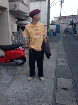 「ベンデイビス」｜「アイテム（キャスケット）」を使った、せいsanさん（メンズ・177cm）の春コーディネート