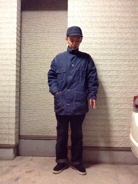 「ワーク」｜「アイテム（ナイロンジャケット）」を使った、せいsanさん（メンズ・177cm）の秋コーディネート