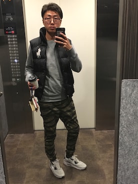 「H&M（エイチ・アンド・エム）のアイテム」を使った、mrchildrenさん（メンズ・180cm）の冬コーディネート