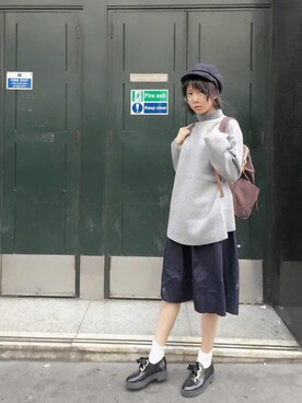 「PAUL&JOE（ポールアンドジョー）のアイテム（シューズ）」を使った、Rach 🌌さん（レディース・163cm）の秋コーディネート