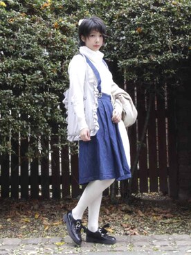「PAUL&JOE（ポールアンドジョー）のアイテム（シューズ）」を使った、Rach 🌌さん（レディース・163cm）の秋コーディネート