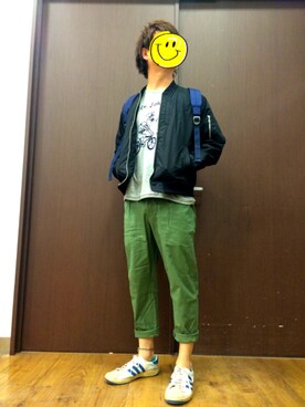 「アイテム（MA-1）」を使った、アラフィフが見えてきた。。。さん（メンズ・174cm・30代）の冬コーディネート