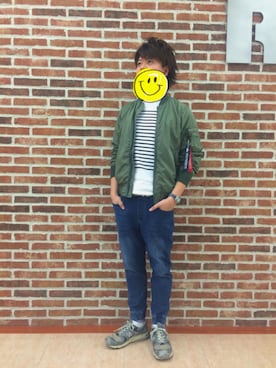 「NEW BALANCE（ニューバランス）の＜New Balance（ニューバランス）＞ "M1700" MADE IN U.S.A./スニーカー（スニーカー、グレー系）」を使った、アラフィフが見えてきた。。。さん（メンズ・174cm）の春コーディネート