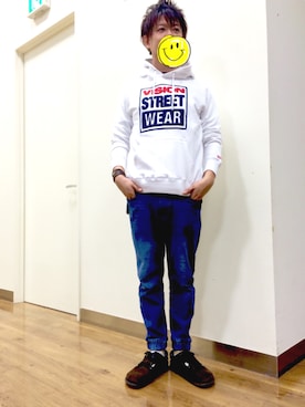 「VISION（ヴィジョン）のアイテム（トップス）」を使った、アラフィフが見えてきた。。。さん（メンズ・174cm）の秋コーディネート