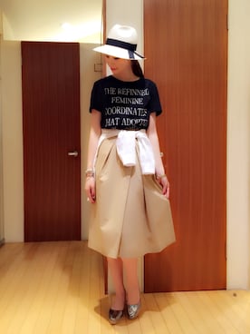「エスパドリーユ」｜namiさん（レディース・166cm）の春コーディネート