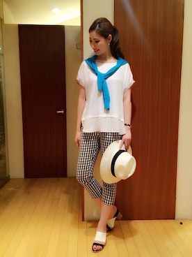 「KATHARINE ROSS（キャサリンロス）のアイテム」を使った、namiさん（レディース・166cm）の夏コーディネート