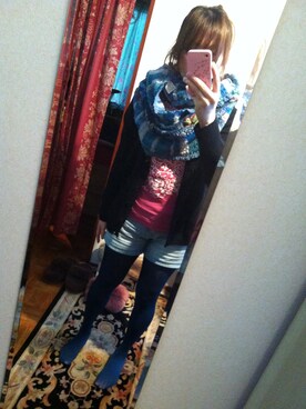 「ALGONQUINS（アルゴンキン）のアイテム（Tシャツ/カットソー）」を使った、sanae*さん（レディース・162cm）の春コーディネート