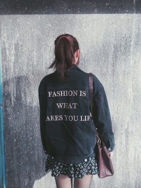 「JOYRICH」｜「アイテム（デニムジャケット）」を使った、plume さん（レディース・159cm）の秋コーディネート