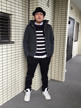 「TOMMY（トミー）のアイテム（スニーカー）」を使った、RYU...さん（メンズ・176cm）の冬コーディネート