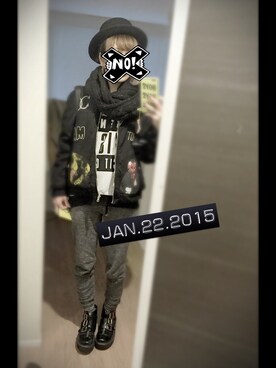 「スエット」｜もかちーのさん（レディース・156cm）の冬コーディネート