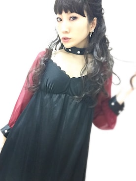 「部屋着」｜「アイテム（アクセサリー）」を使った、もかちーのさん（レディース・157cm）の春コーディネート