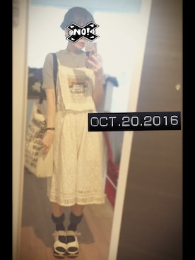 「ファー靴下」｜もかちーのさん（レディース・156cm）の秋コーディネート