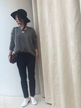 「HELIOPOLE（エリオポール）のアイテム（その他シューズ）」を使った、i_k_u_m_iさん（レディース・157cm）の秋コーディネート