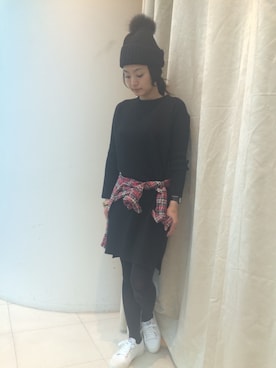 「HELIOPOLE（エリオポール）のアイテム（ワンピース/ドレス）」を使った、i_k_u_m_iさん（レディース・157cm）の秋コーディネート