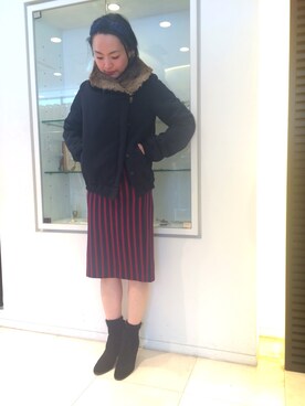 「HELIOPOLE（エリオポール）のアイテム（ジャケット/アウター）」を使った、i_k_u_m_iさん（レディース・158cm）の冬コーディネート