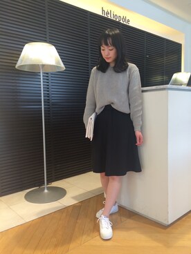 「HELIOPOLE（エリオポール）のアイテム（スニーカー）」を使った、i_k_u_m_iさん（レディース・158cm）の冬コーディネート
