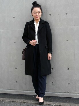 「HELIOPOLE（エリオポール）のアイテム（ジャケット/アウター）」を使った、i_k_u_m_iさん（レディース・158cm）の秋コーディネート