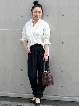 「抜け感」｜i_k_u_m_iさん（レディース・158cm）の秋コーディネート