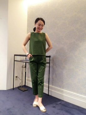 「HELIOPOLE（エリオポール）のアイテム（その他シューズ）」を使った、i_k_u_m_iさん（レディース・158cm）の春コーディネート
