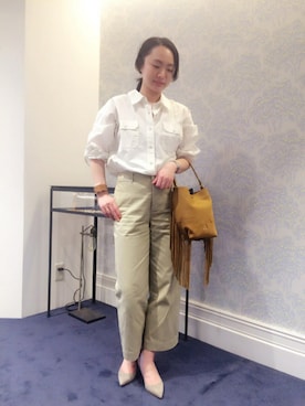 「HELIOPOLE（エリオポール）のアイテム（アクセサリー）」を使った、i_k_u_m_iさん（レディース・158cm）の春コーディネート