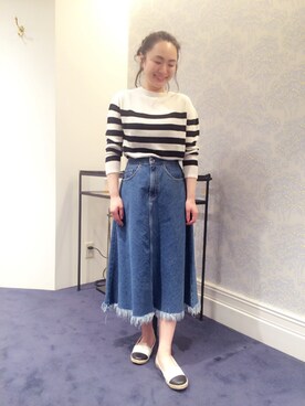 「HELIOPOLE（エリオポール）のアイテム（その他シューズ）」を使った、i_k_u_m_iさん（レディース・158cm）の春コーディネート