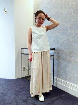 「HELIOPOLE（エリオポール）のアイテム（スニーカー）」を使った、i_k_u_m_iさん（レディース・158cm）の春コーディネート
