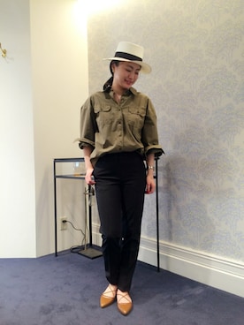 「SENSI STUDIO（センシスタジオ）のアイテム」を使った、i_k_u_m_iさん（レディース・158cm）の春コーディネート