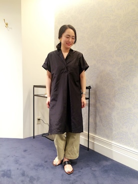 「HELIOPOLE（エリオポール）のアイテム（ワンピース/ドレス）」を使った、i_k_u_m_iさん（レディース・158cm）の春コーディネート