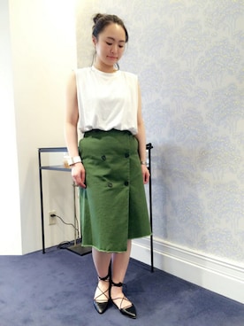 「HELIOPOLE（エリオポール）のアイテム（アクセサリー）」を使った、i_k_u_m_iさん（レディース・158cm）の春コーディネート