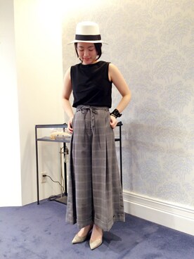 「SENSI STUDIO（センシスタジオ）のアイテム」を使った、i_k_u_m_iさん（レディース・158cm）の春コーディネート