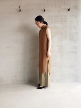 「HELIOPOLE（エリオポール）のアイテム（ワンピース/ドレス）」を使った、i_k_u_m_iさん（レディース・158cm）の秋コーディネート