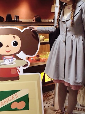 「アイテム（ダウンジャケット/コート）」を使った、Aya☆Fruitstortaさん（レディース・167cm）の秋コーディネート