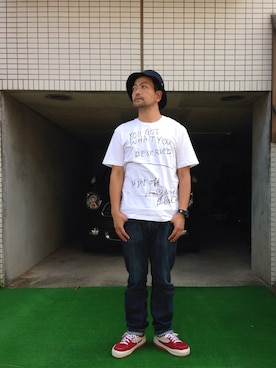 「BEAMS（ビームス）のNORTHWAVE / ESPRESSO（スニーカー、レッド系）」を使った、Tatsuya Kubota/久保田竜弥さん（メンズ・175cm）の秋コーディネート