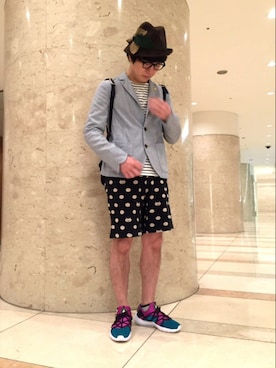 「Laundry（ランドリー）のアイテム（パンツ）」を使った、ささささん（メンズ・171cm）の春コーディネート
