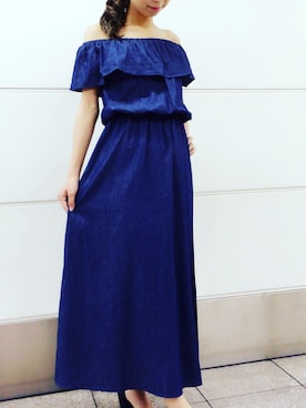 「ダンガリー」｜clear名古屋セントラルパークさん（レディース・165cm）の夏コーディネート